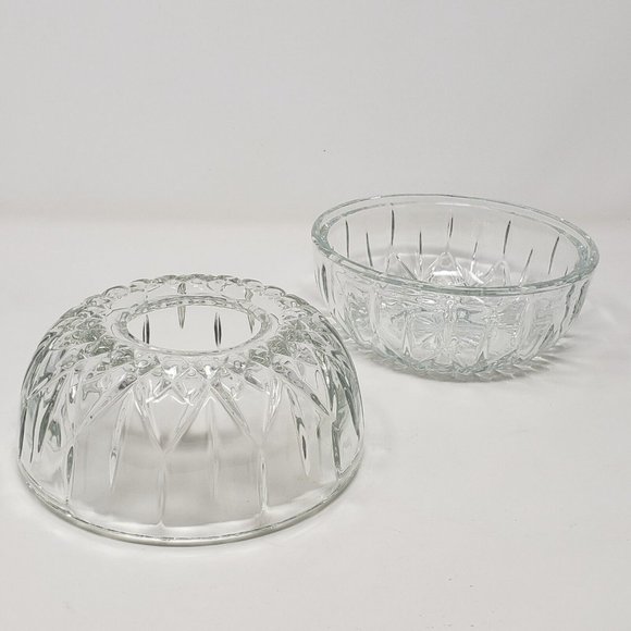 Vintage VTG HOMCO Clear Cut Glass Globe Round Fairy Lamp Light Candle Holder - Picture 3 of 11